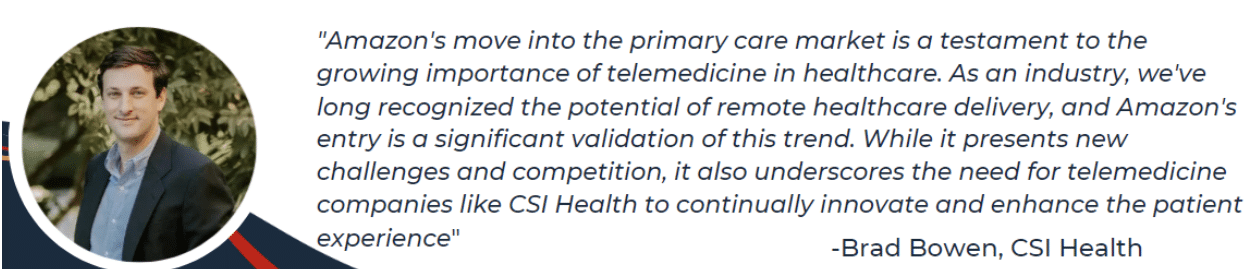 Brad Bowen, CEO of CSI Health, comments